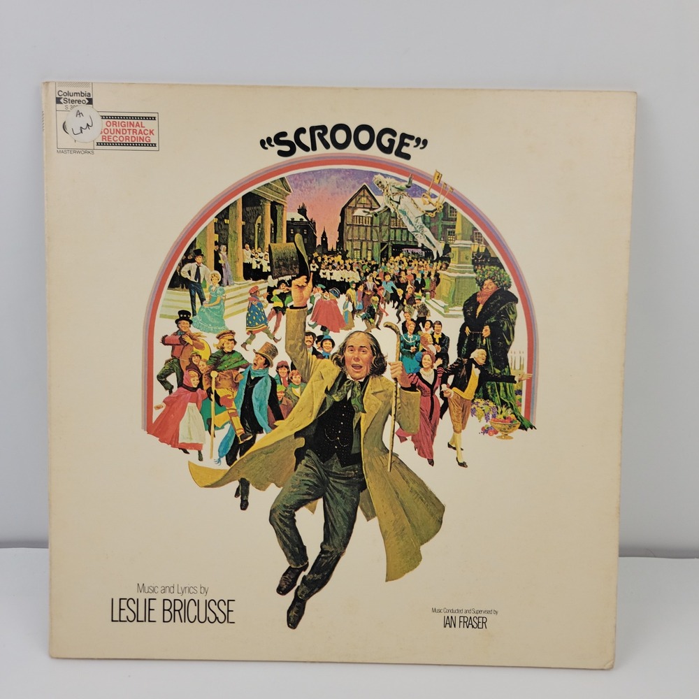 Scrooge Original Soundtrack Recording Vinyl LP Albert Finney Leslie Bricusse
